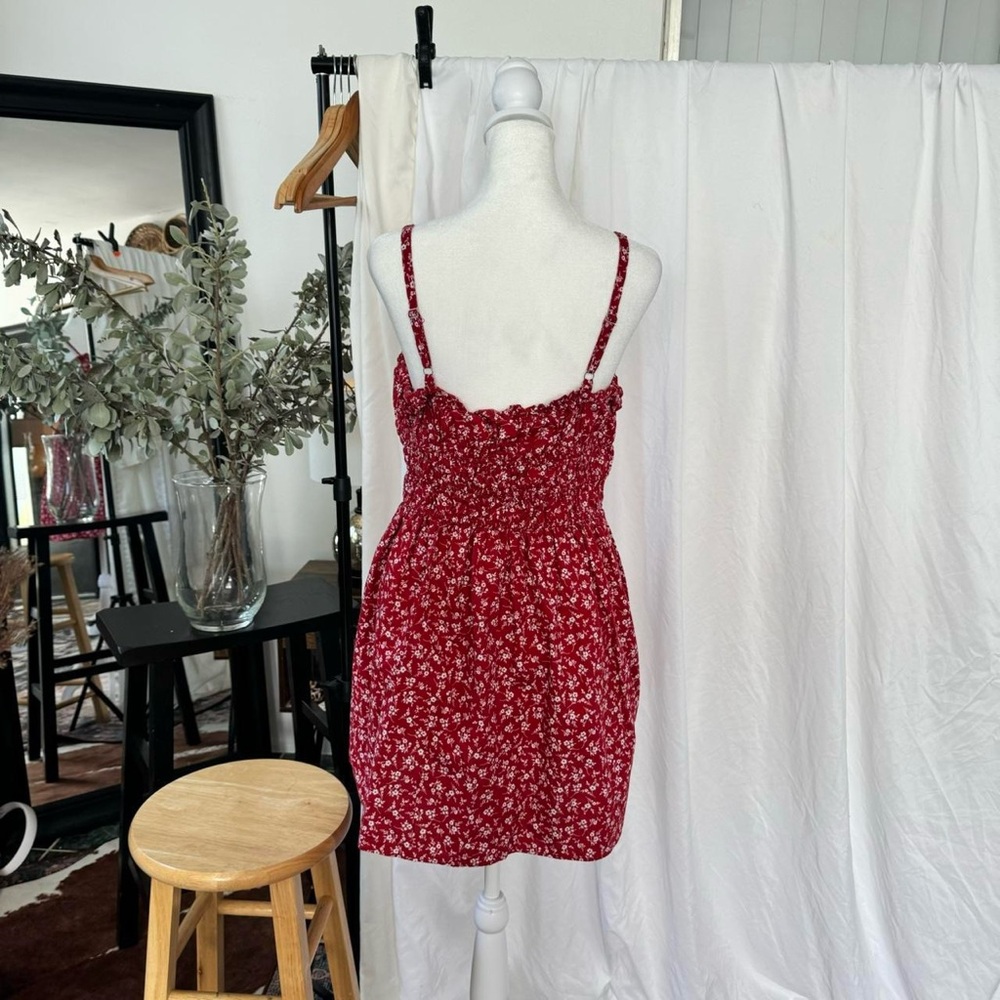 Wild Fable 🌹🌷💋 womens red floral mini sundress - size medium - Picture 4 of 8
